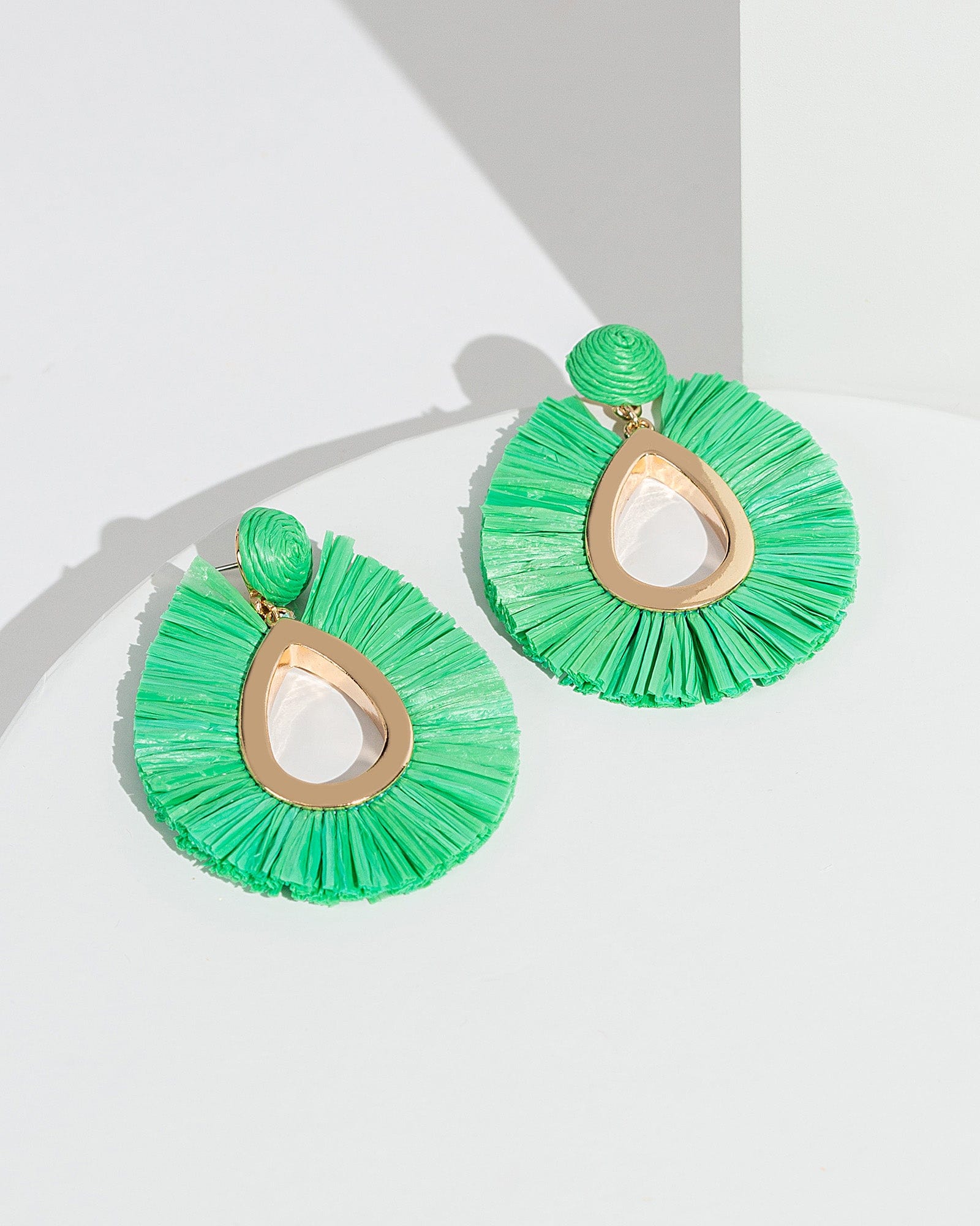 Green tassel earrings on sale australia