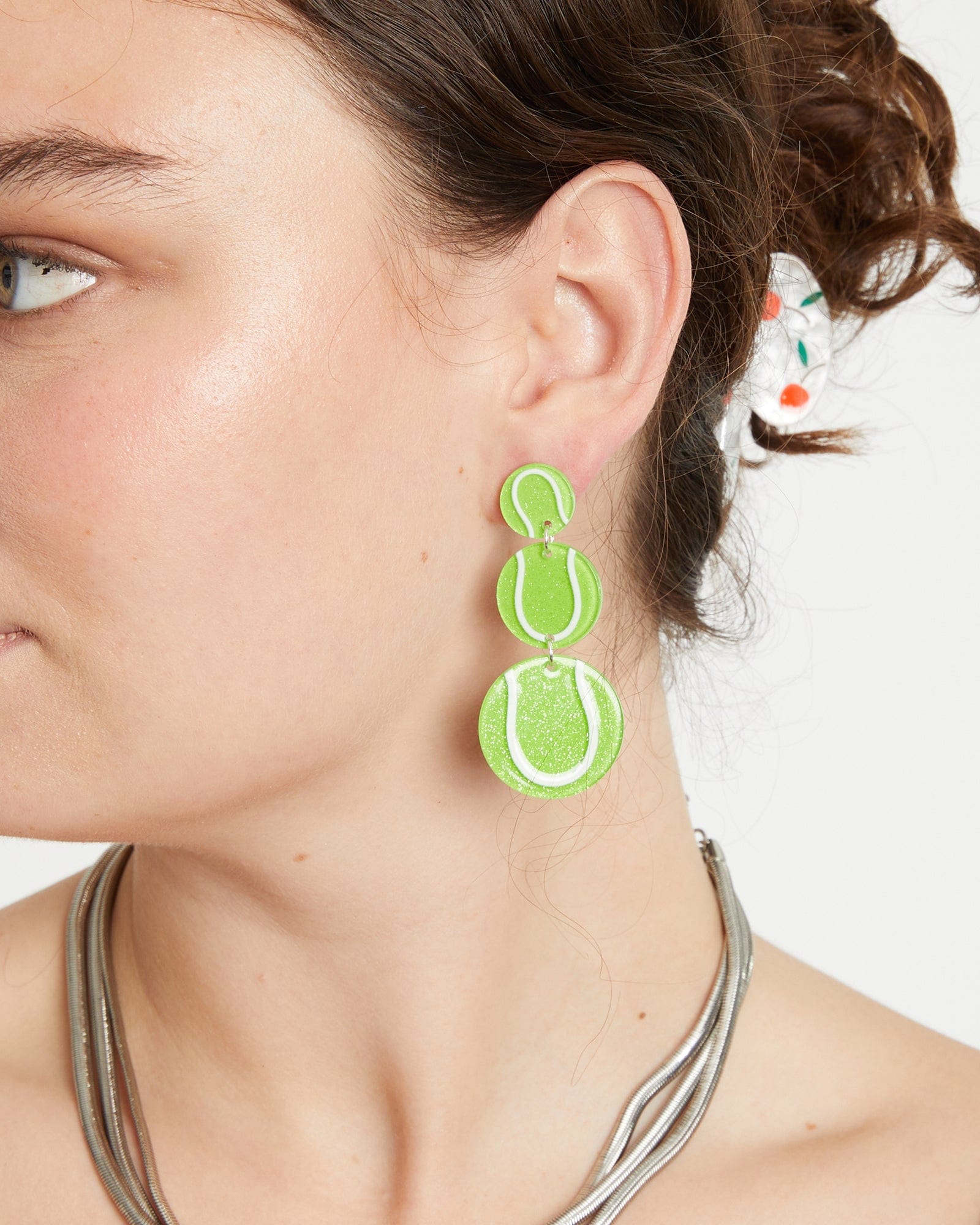 Ball store drop earrings