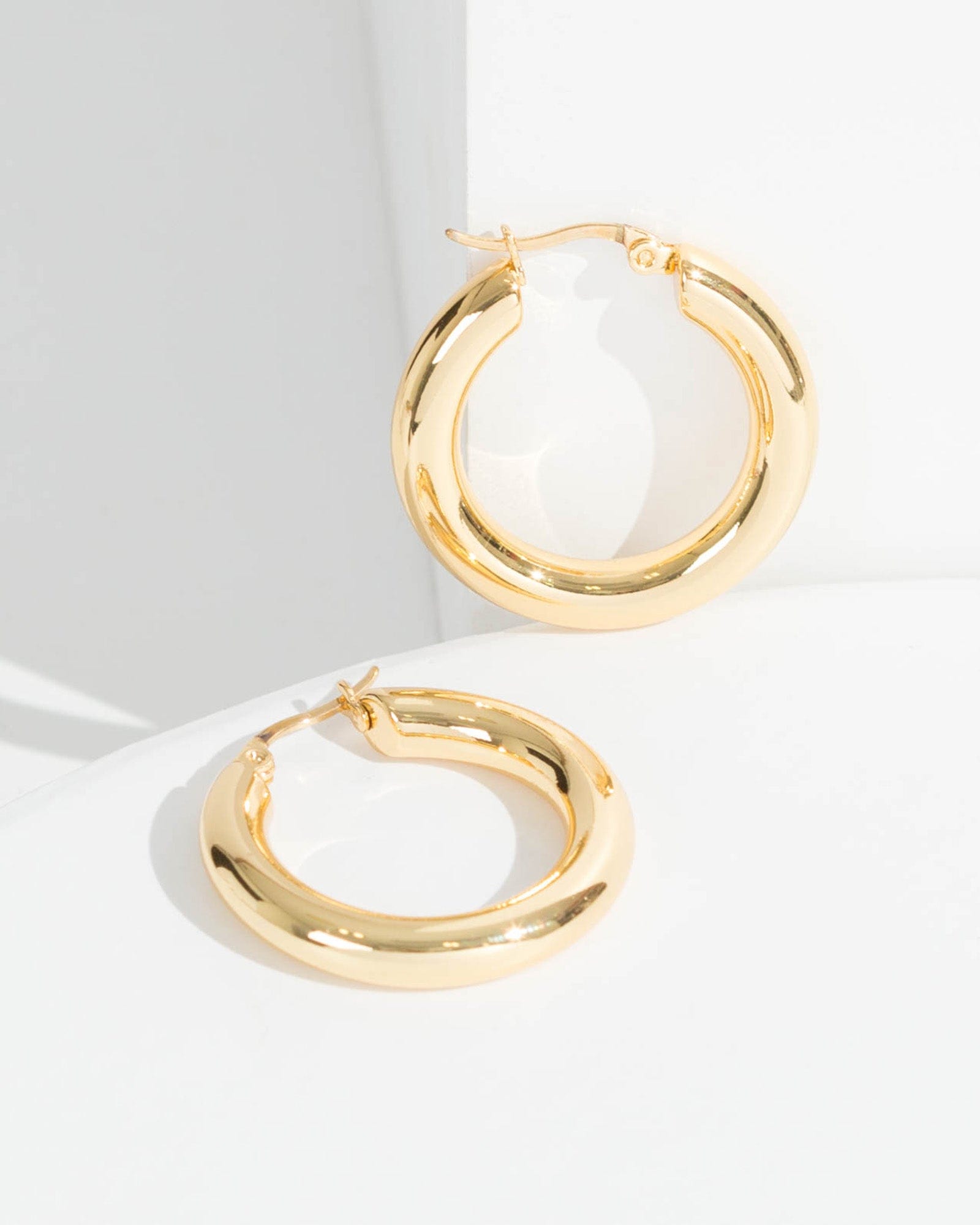 Small gold deals hoop earrings 24k