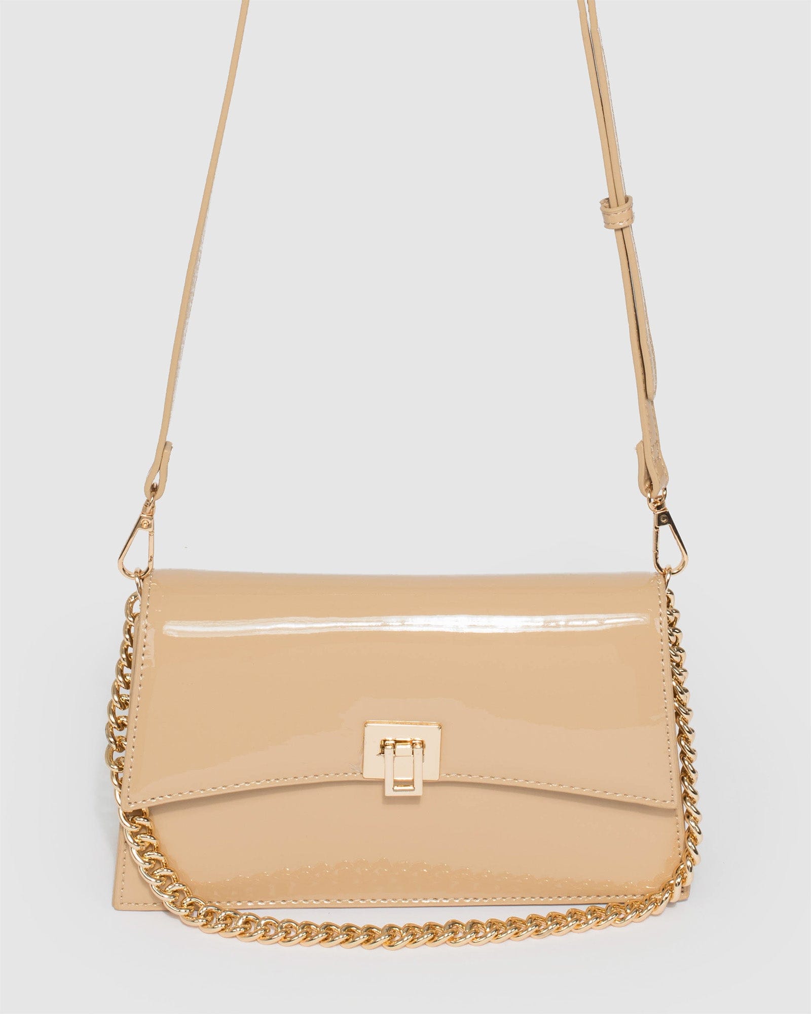 Alana Lock Nude Shoulder Bag – colette by colette hayman