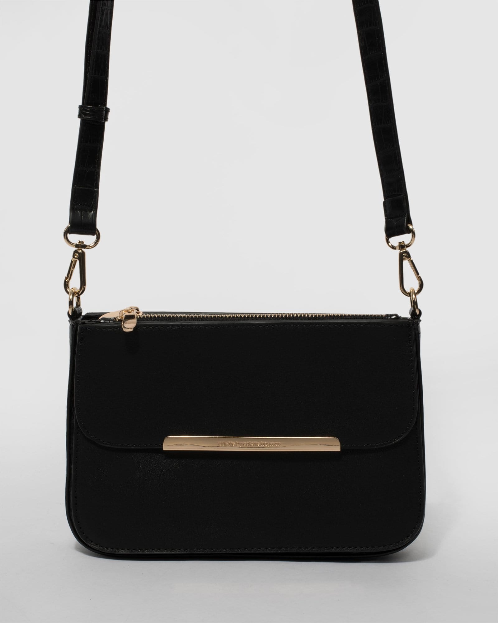 Black Mel Compartment Crossbody Bag – colette by colette hayman