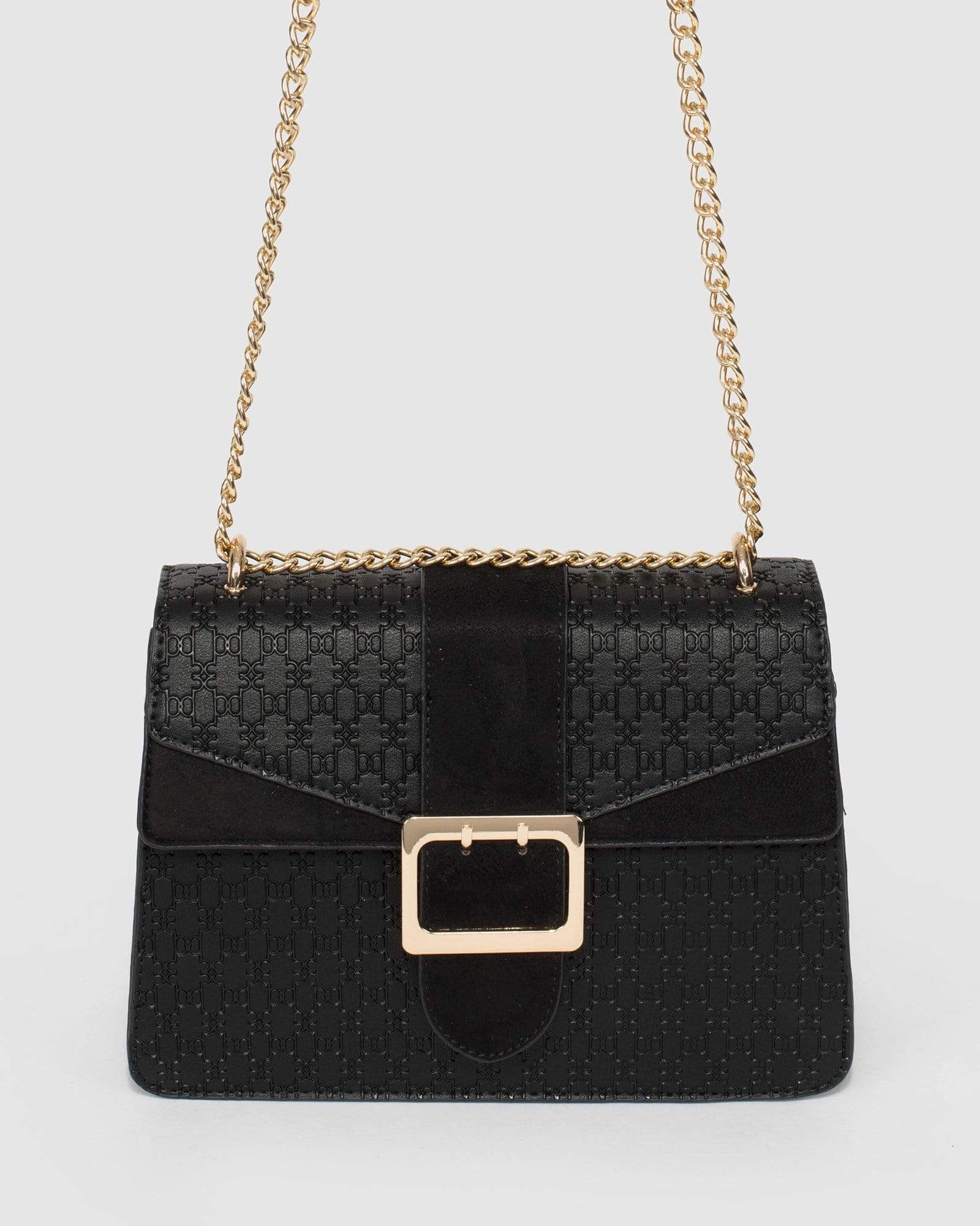 Black Buckle Crossbody Bag colette by colette hayman