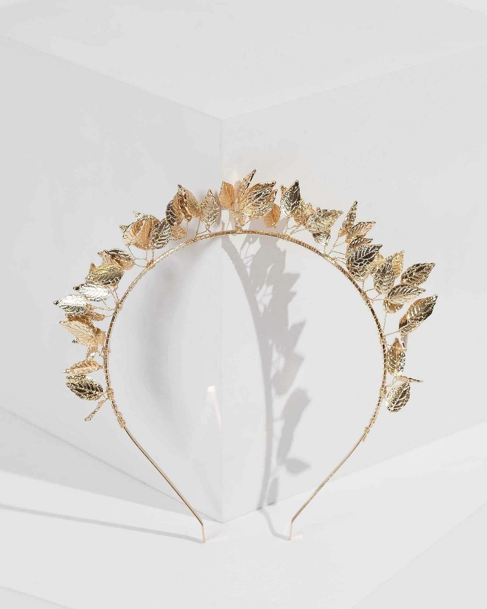 Gold 3D Leaf Detail Headband colette by colette hayman