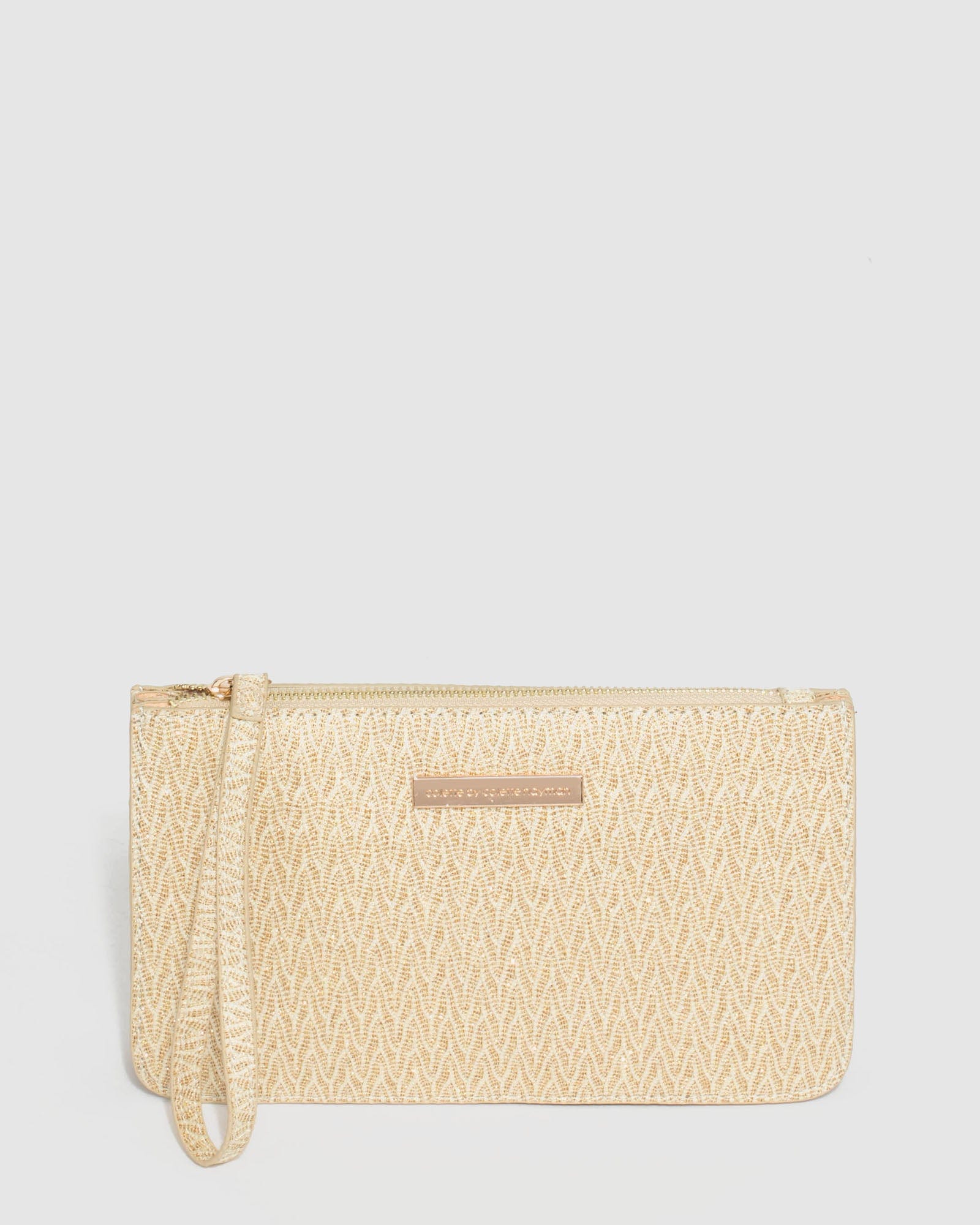 Gold wristlet clearance clutch