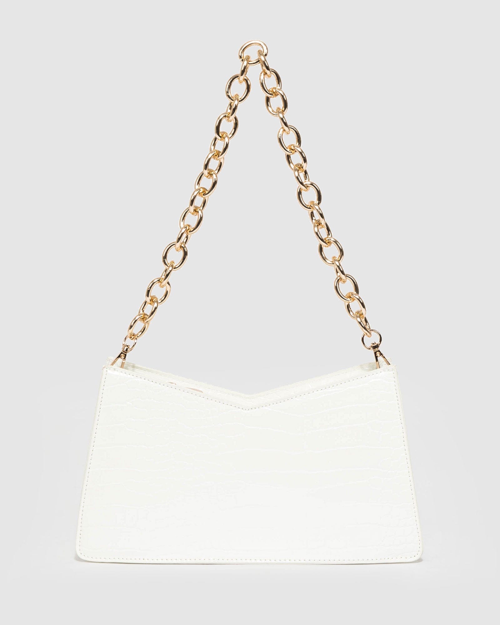 Leilani Chain White Shoulder Bag colette by colette hayman