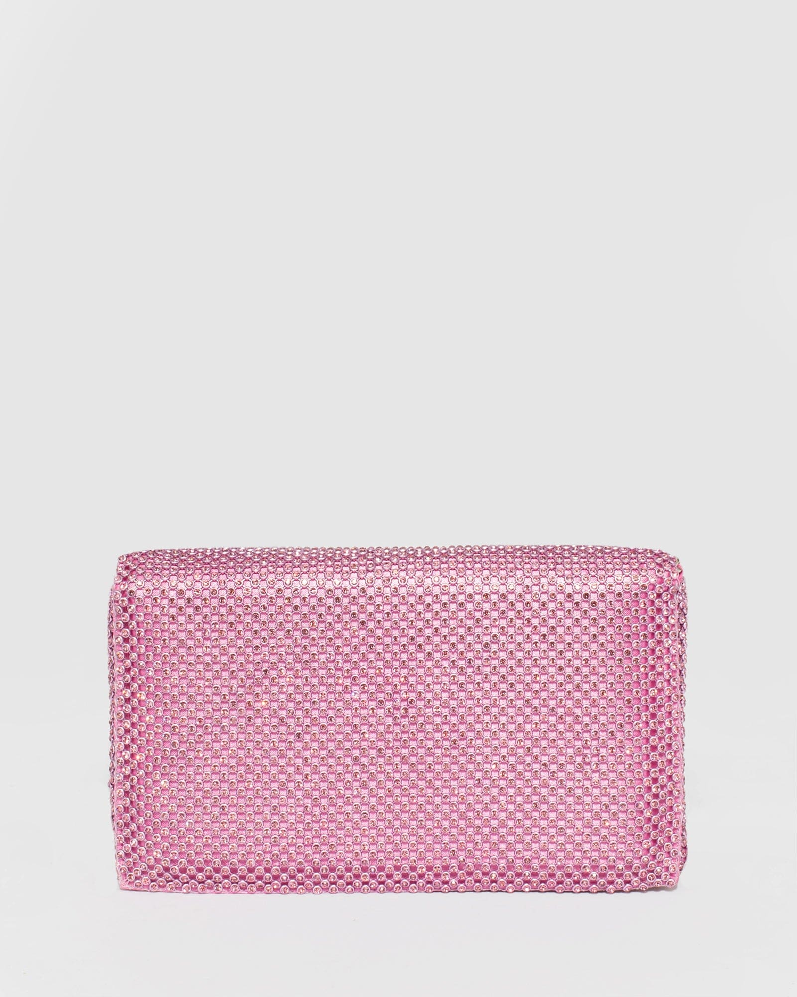 Pink and 2025 silver clutch bag