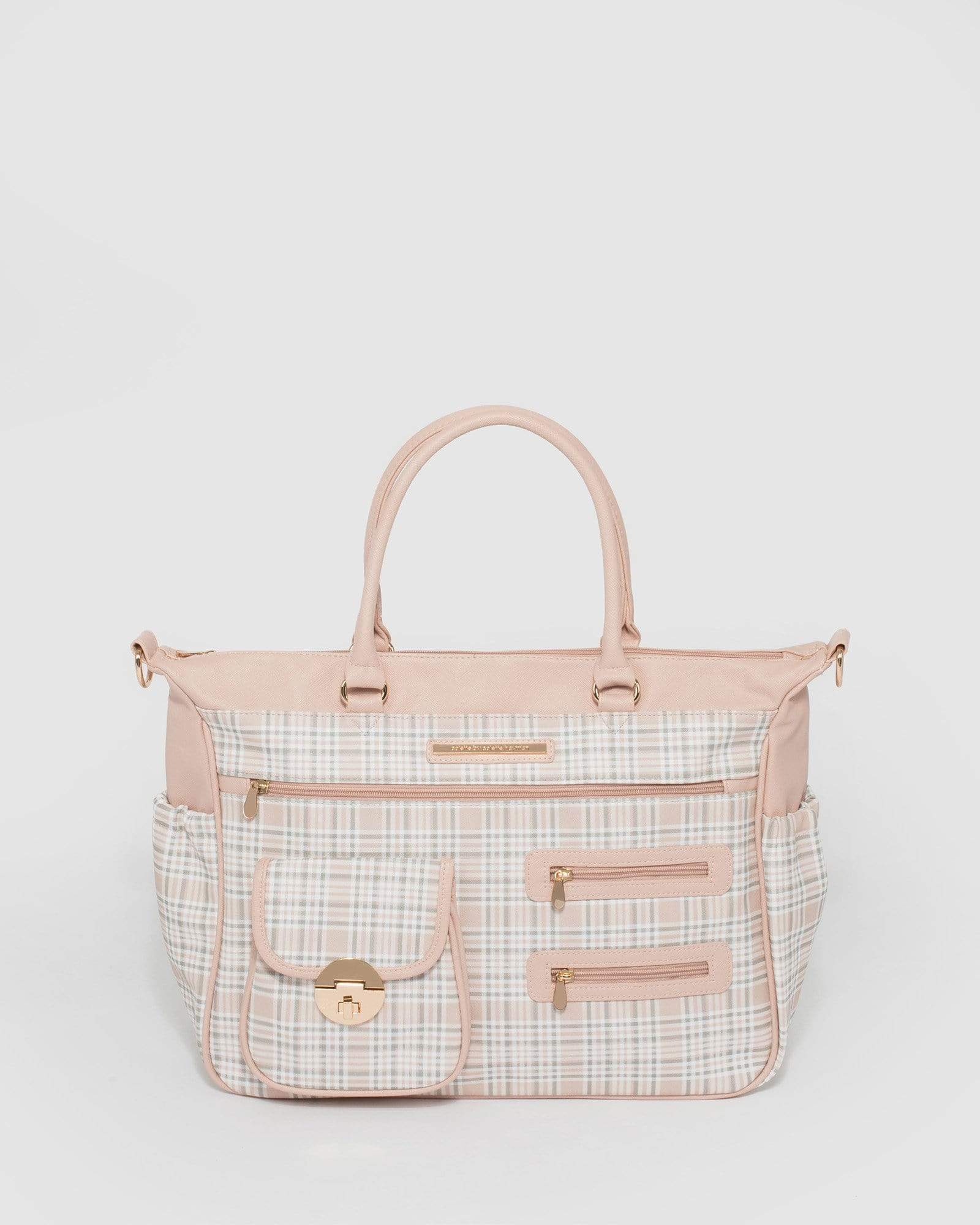 Colette bag in white cotton and pink canvas – Suit Negozi Row