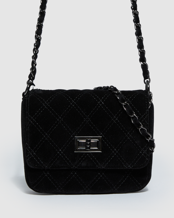 Black Maria Jose Lock Crossbody Bag