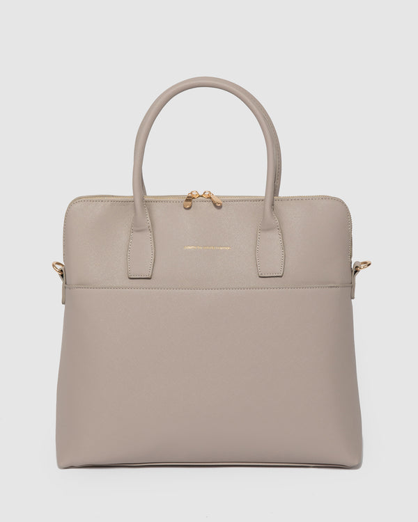 Taupe Dominique Laptop Bag