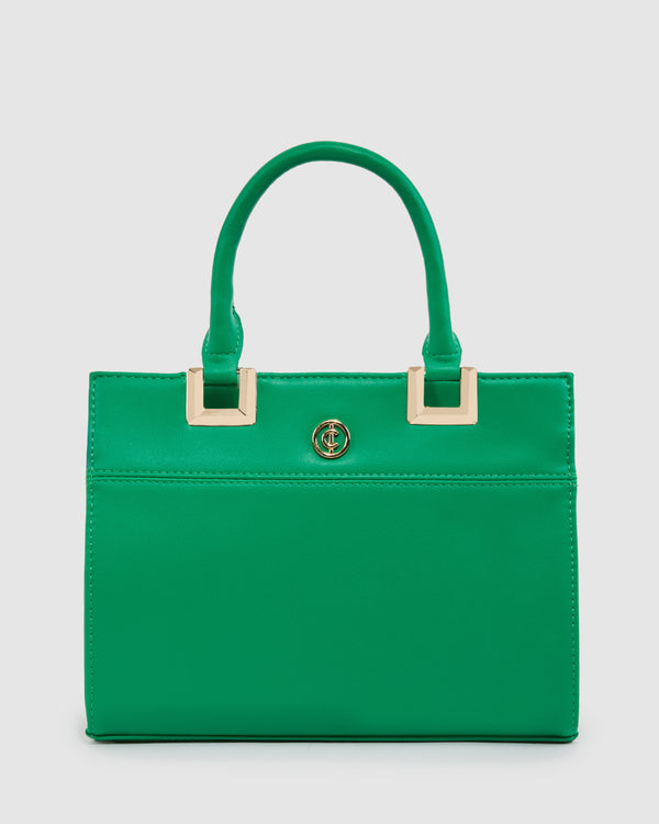 Green Stef Panel Tote Bag