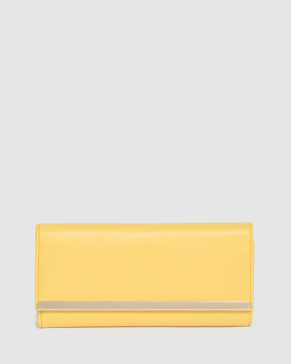 Yellow Natalie Edge Bar Wallet