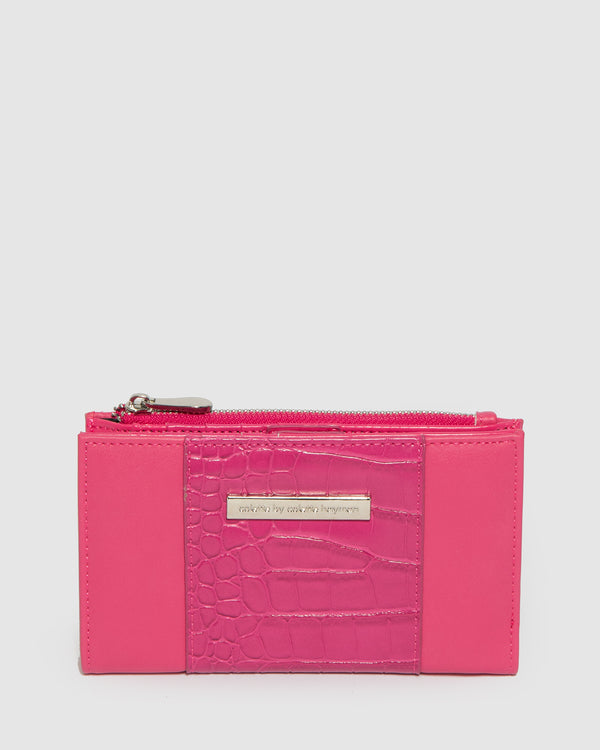 Pink Sia Panel Wallet