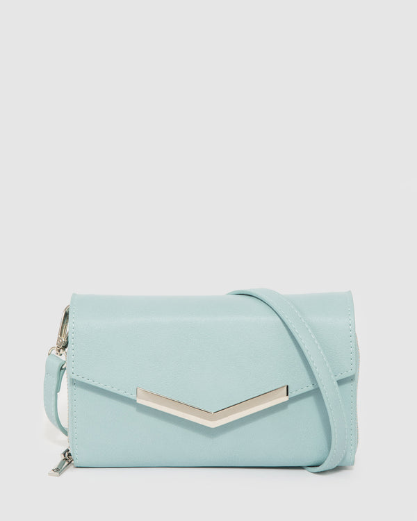 Blue Mia Wallet Crossbody Bag