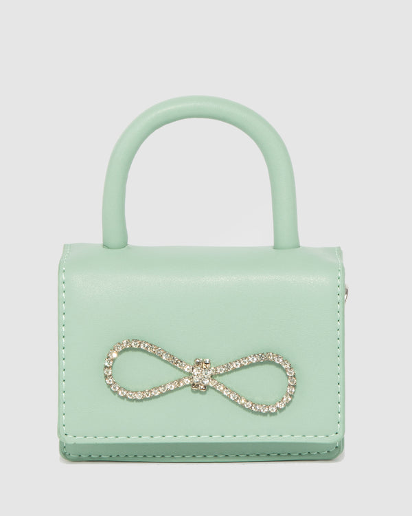 Green Isabella Bow Mini Bag