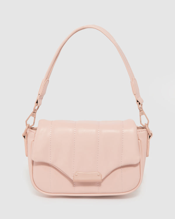 Pink Luna Quilt Crossbody Bag