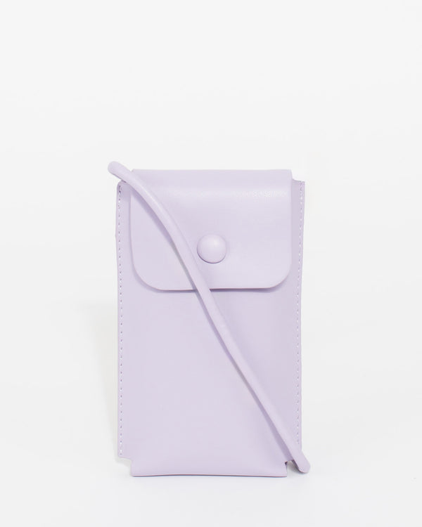 Purple Layla Phone Crossbody Bag