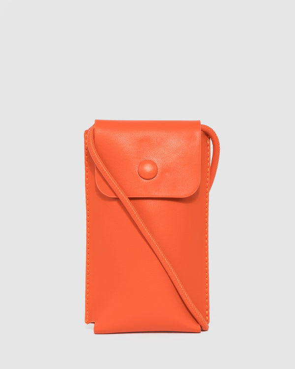 Orange Layla Phone Crossbody Bag