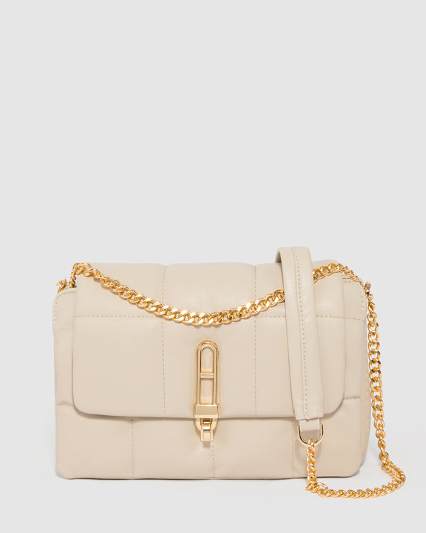 Ivory Riley Quilt Crossbody Bag