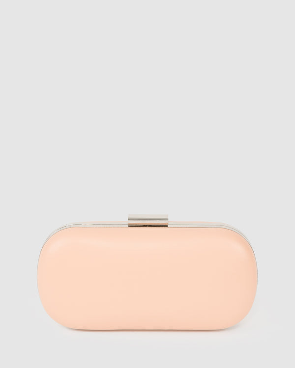 Natural Monika Hardcase Clutch Bag