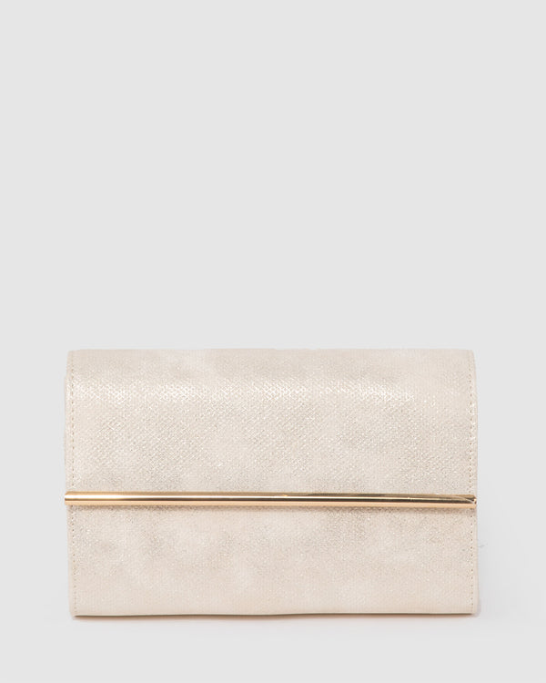 Gold Harriet Clutch Bag