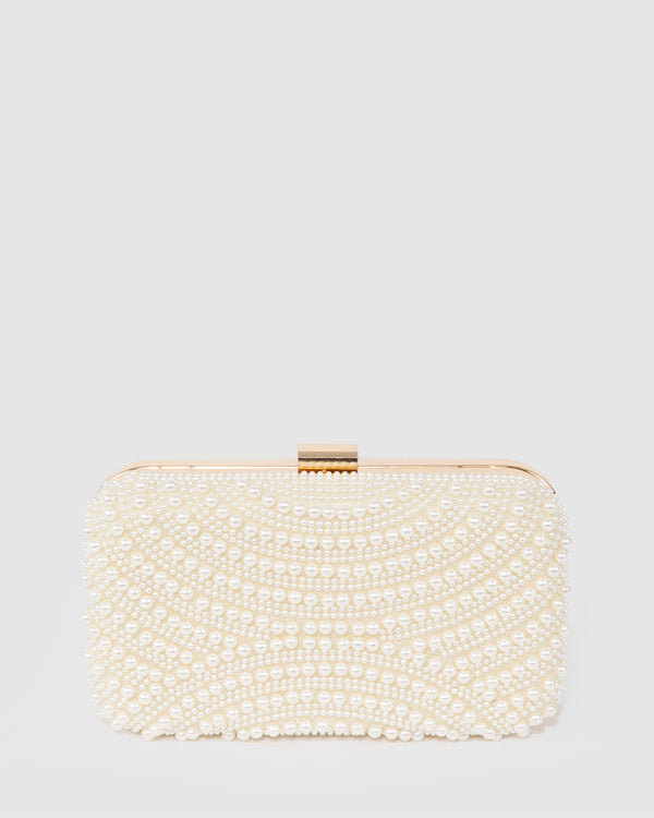 Pearl Eloise Pearl Box Clutch Bag