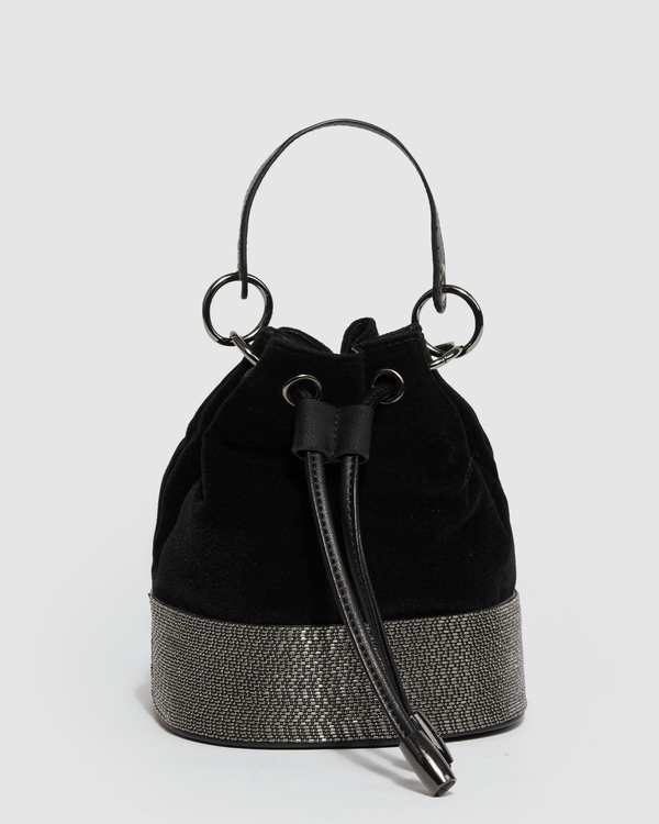 Colette by Colette Hayman Black Anna Evening Bucket Bag