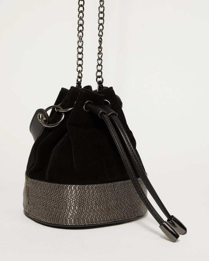 Colette by Colette Hayman Black Anna Evening Bucket Bag