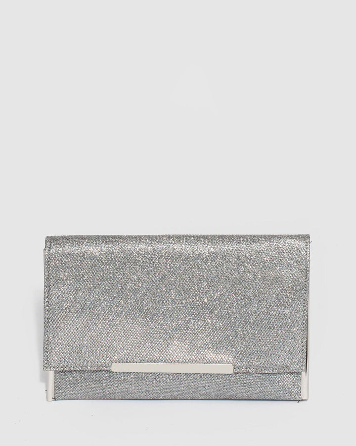 colette silver clutch