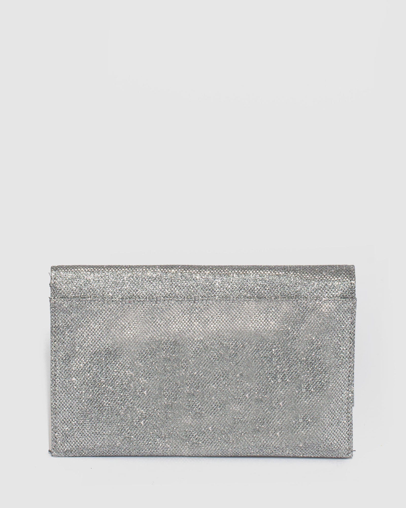 Silver outlet clutch colette