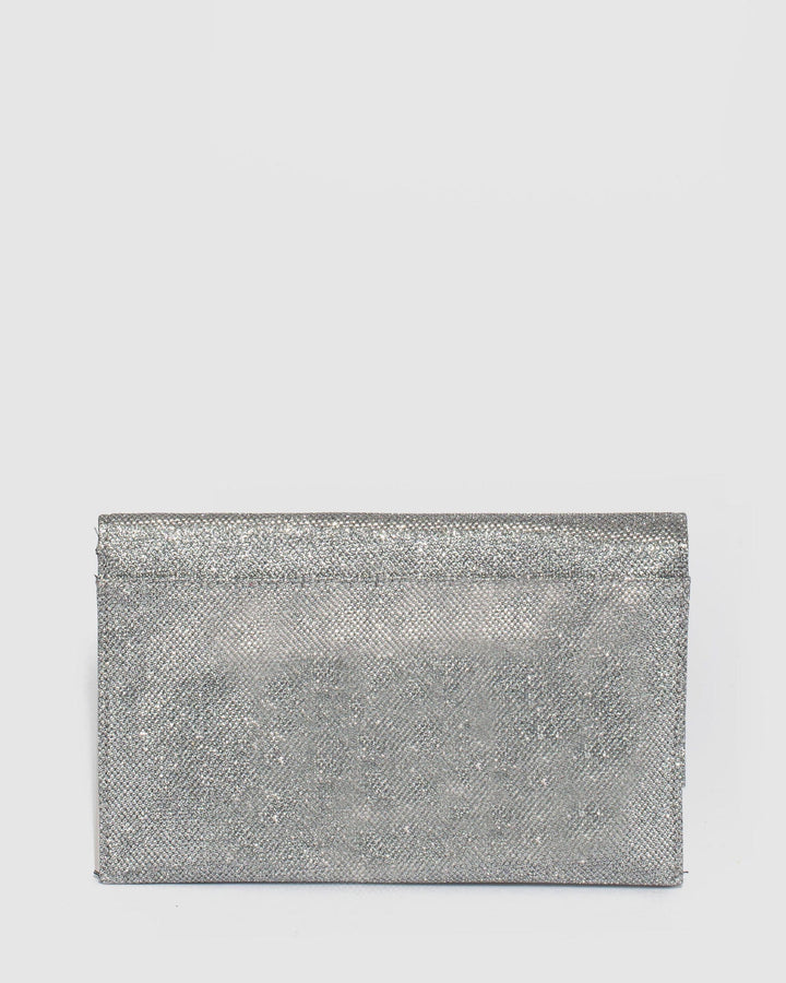 colette silver clutch