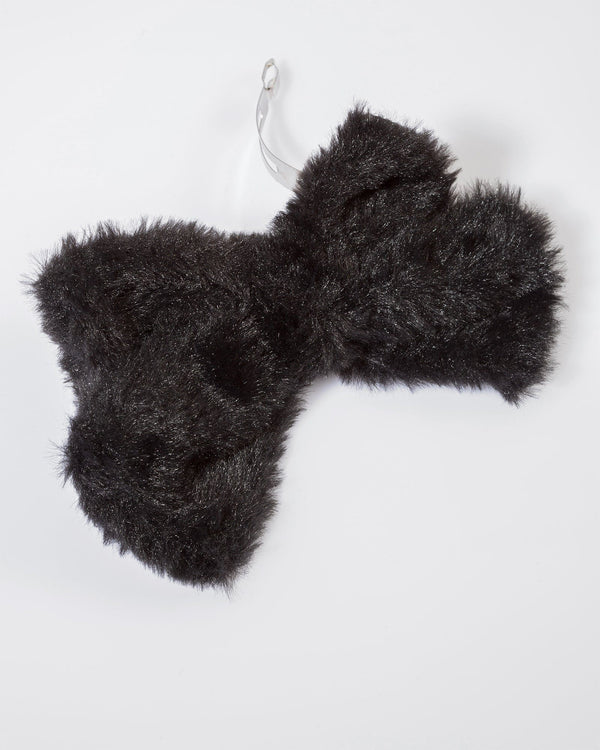 Colette by Colette Hayman Black Fluffy Hair Bow Clip