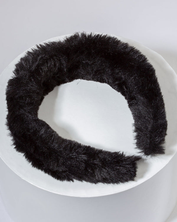 Colette by Colette Hayman Black Fluffy Headband