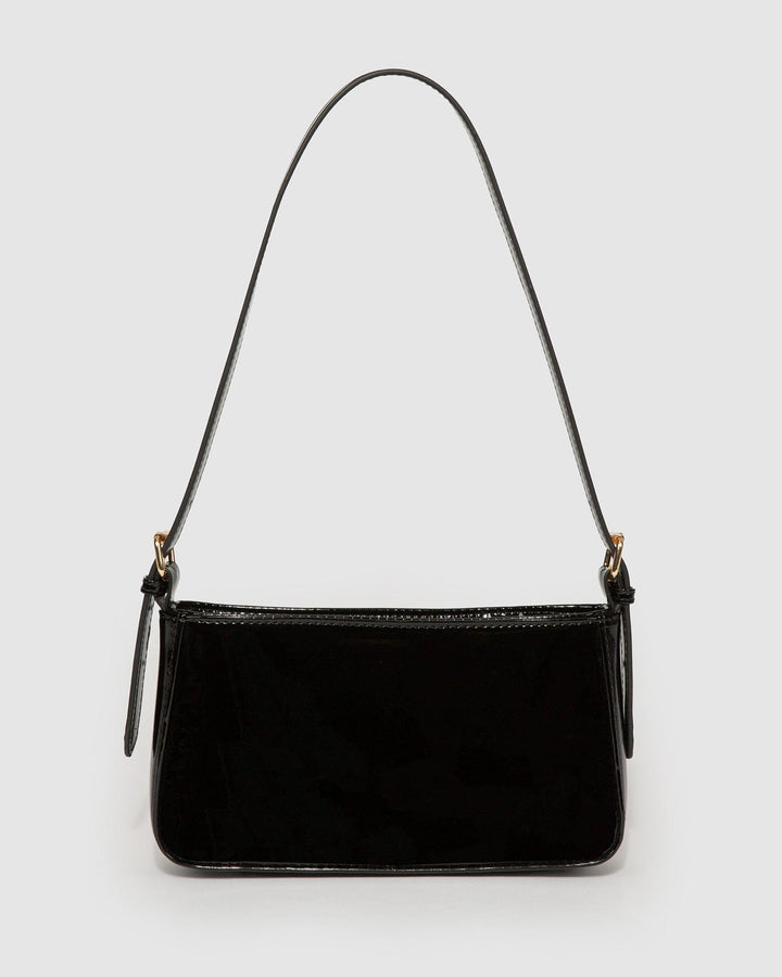 Colette by Colette Hayman Black Frankie Buckle Strap Shoulder Bag