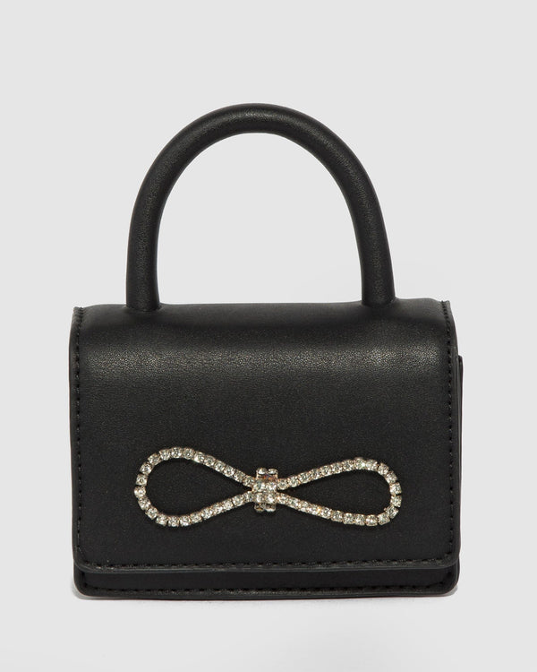 Colette by Colette Hayman Black Isabella Bow Mini Bag