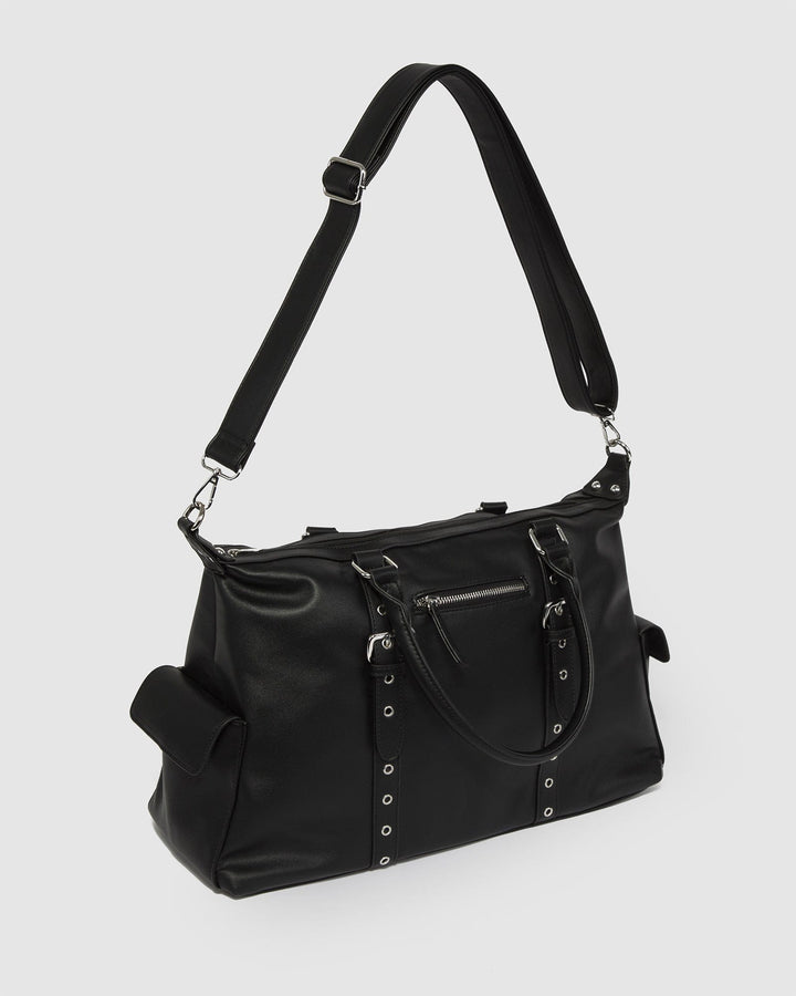 Colette by Colette Hayman Black Jojo II Pocket Weekender Bag