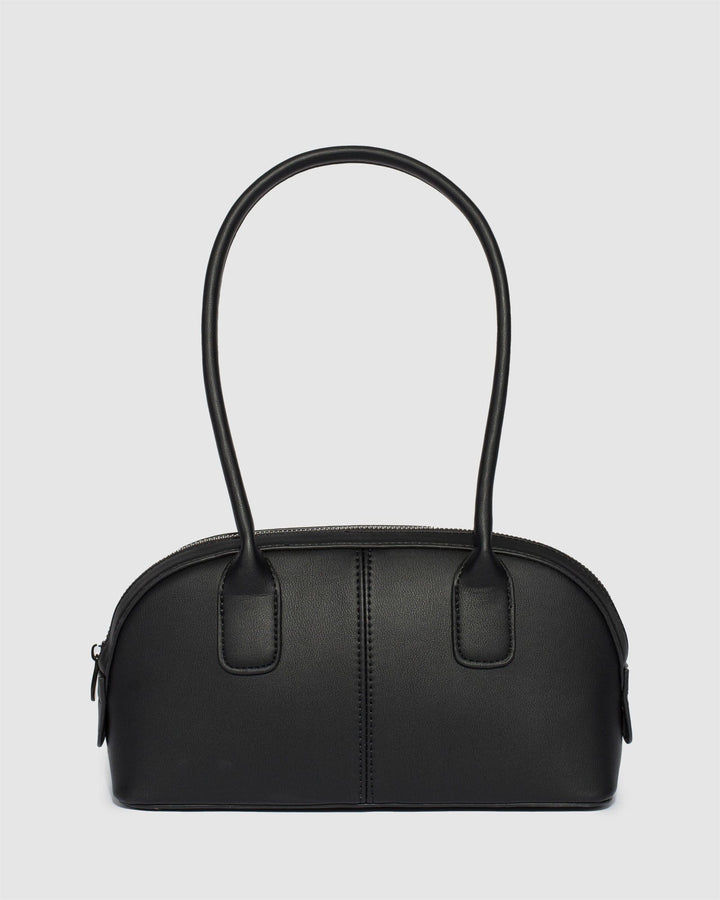 Colette by Colette Hayman Black Kenzie Stitch Bowler Bag