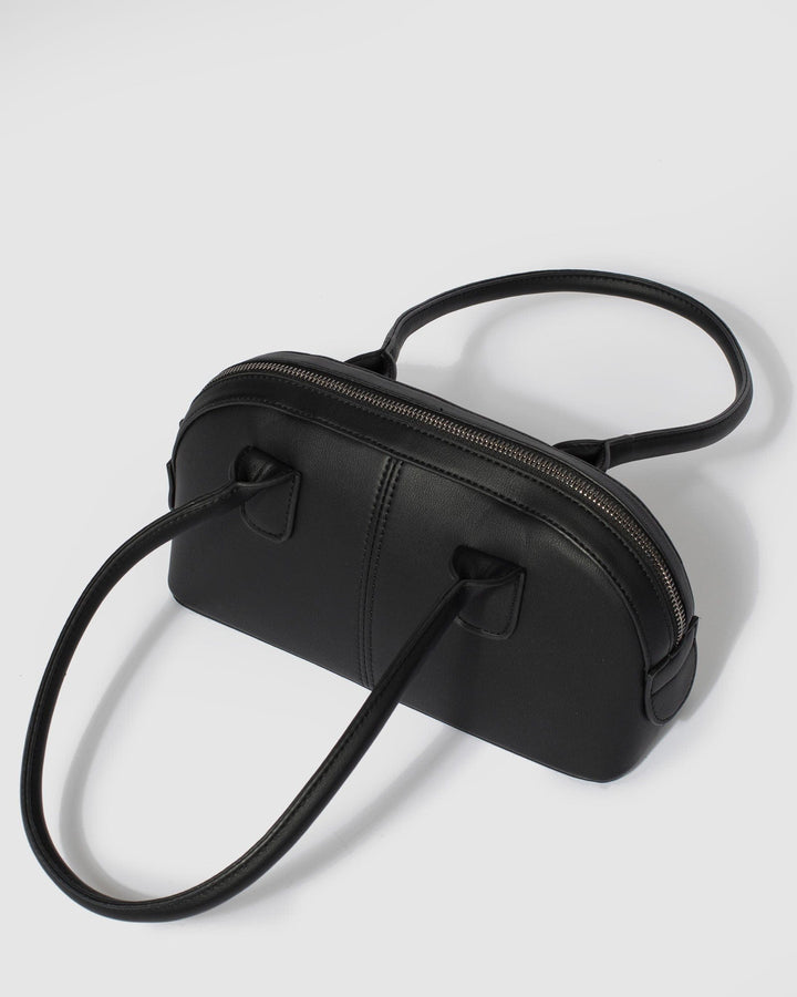 Colette by Colette Hayman Black Kenzie Stitch Bowler Bag