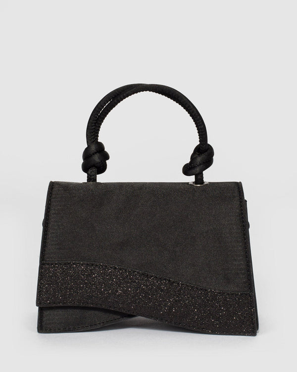 Dkny Sophie Vegan Leather Knot Shoulder Bag - Black