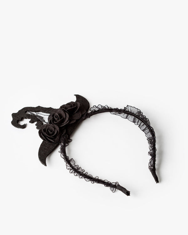 Colette by Colette Hayman Black Lace Witch Hat Headband