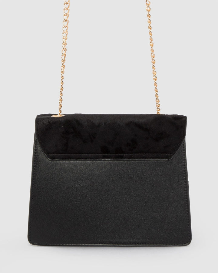 Colette by Colette Hayman Black Libby Suede Bee Crossbody Bag