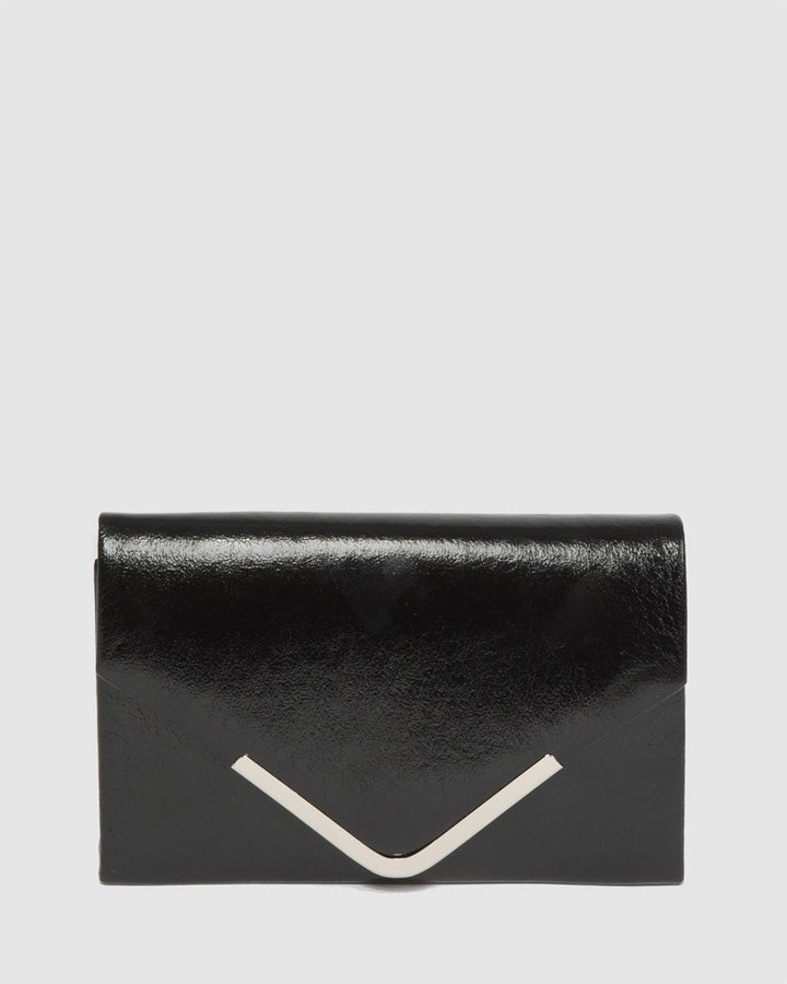 Colette by Colette Hayman Black Lila II Envelope Clutch Bag