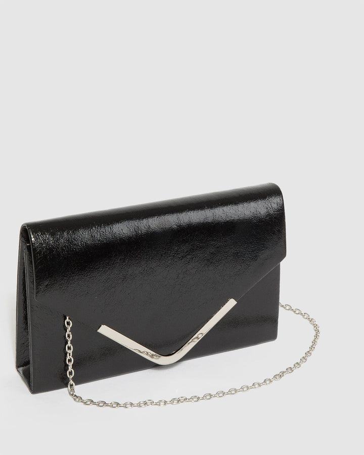 Colette by Colette Hayman Black Lila II Envelope Clutch Bag