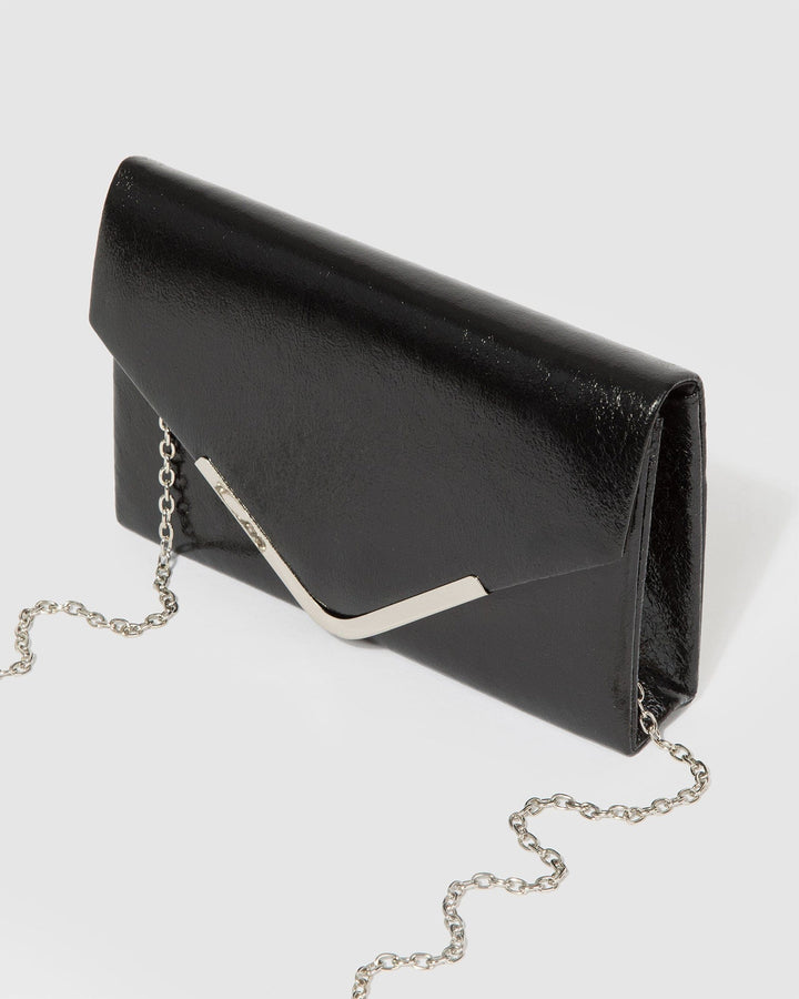 Colette by Colette Hayman Black Lila II Envelope Clutch Bag