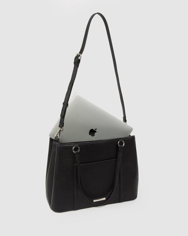 Colette by Colette Hayman Black Lucy Large Tech Tote Bag