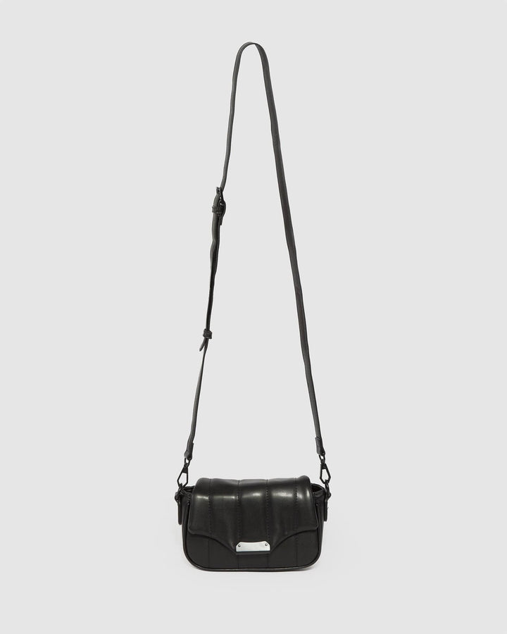 Colette by Colette Hayman Black Luna Quilt Crossbody Bag