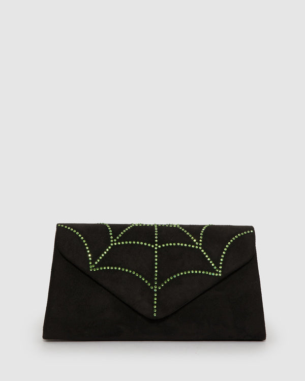 Colette by Colette Hayman Black Paula Web Clutch Bag