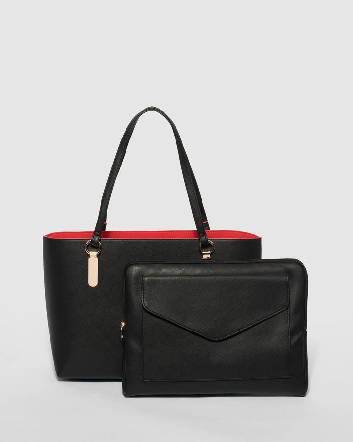 Colette by Colette Hayman Black & Red Angelina Tote Bag