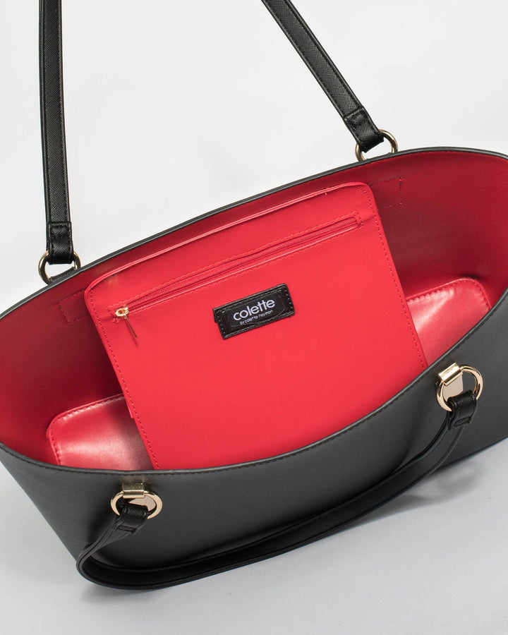 Colette by Colette Hayman Black & Red Angelina Tote Bag