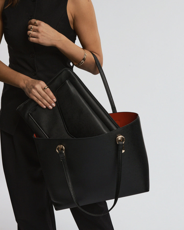 Colette by Colette Hayman Black & Red Angelina Tote Bag