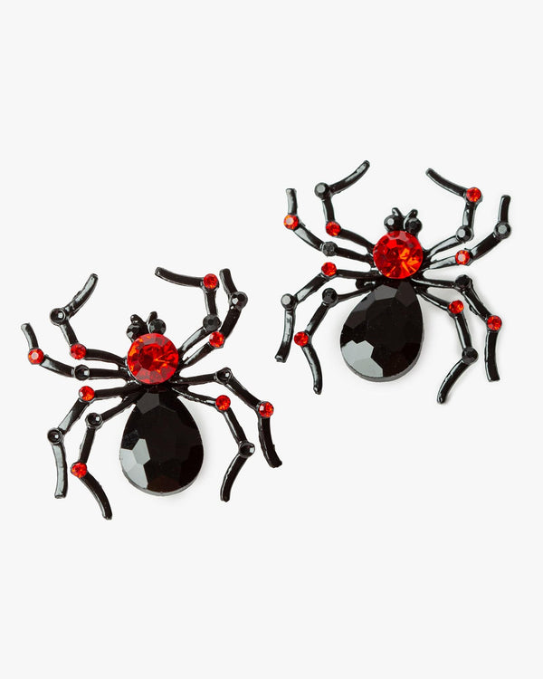 Colette by Colette Hayman Black Red Back Spider Earrings